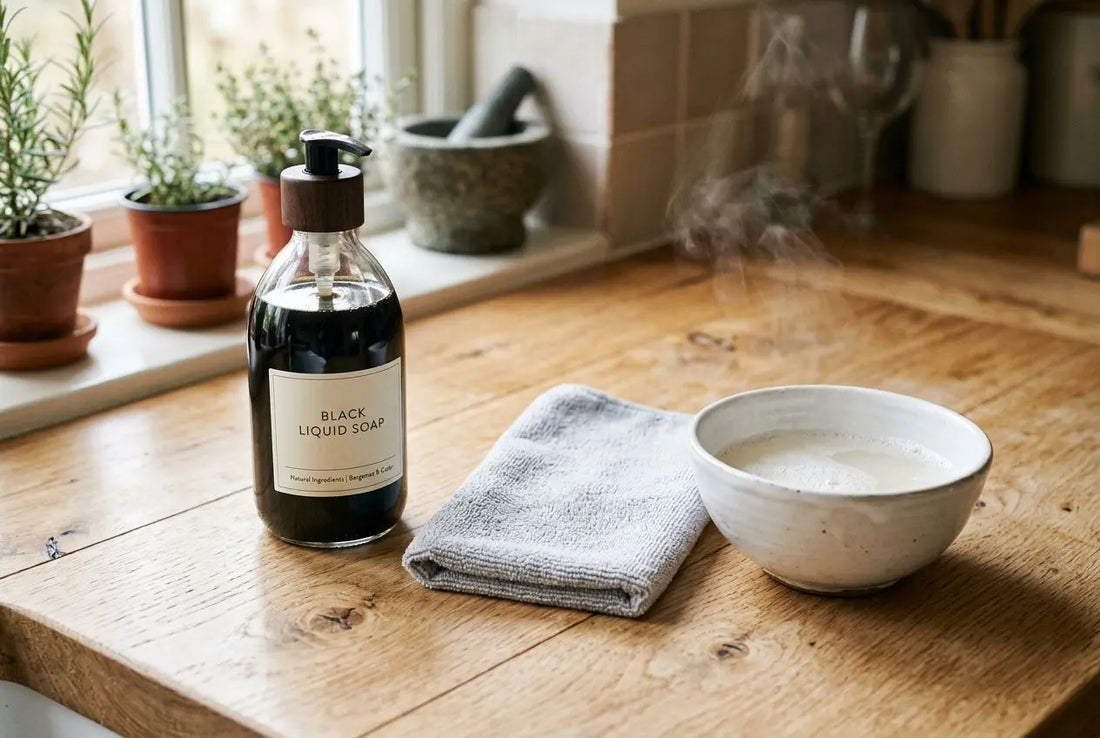 Savon noir pour nettoyer le bois : parquet et meubles en bois