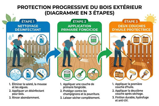 Protection bois humidité et traitement : huiles, vernis et lasures
